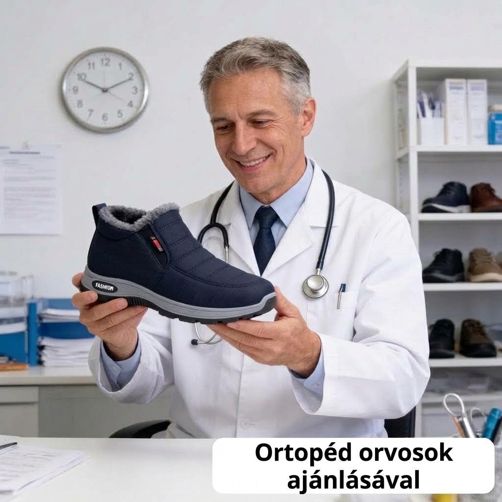 ⏰ Csak ma érvényes, féláras ajánlat! 🔥 Ergonomikus és ortopédiai kialakítású téli lábbeli, amely hatékonyan enyhíti a láb-, térd- és hátfájdalmat – férfiak és nők számára egyaránt ideális.
