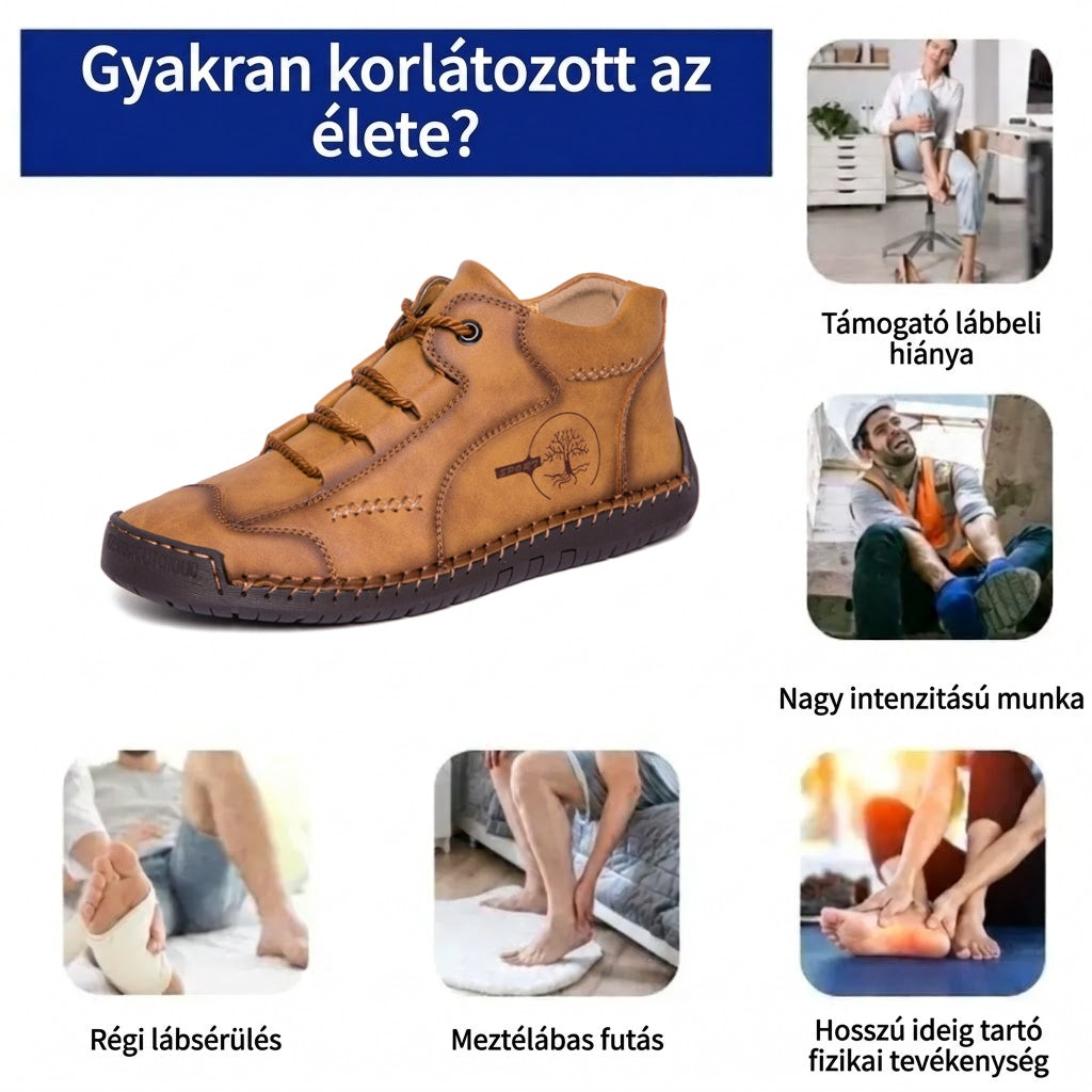 🔥 50% kedvezmény | Prémium borjúbőr cipők: boltozati alátámasztás, vízállóság és csúszásgátló talp – élvezze a tökéletes járási kényelmet!