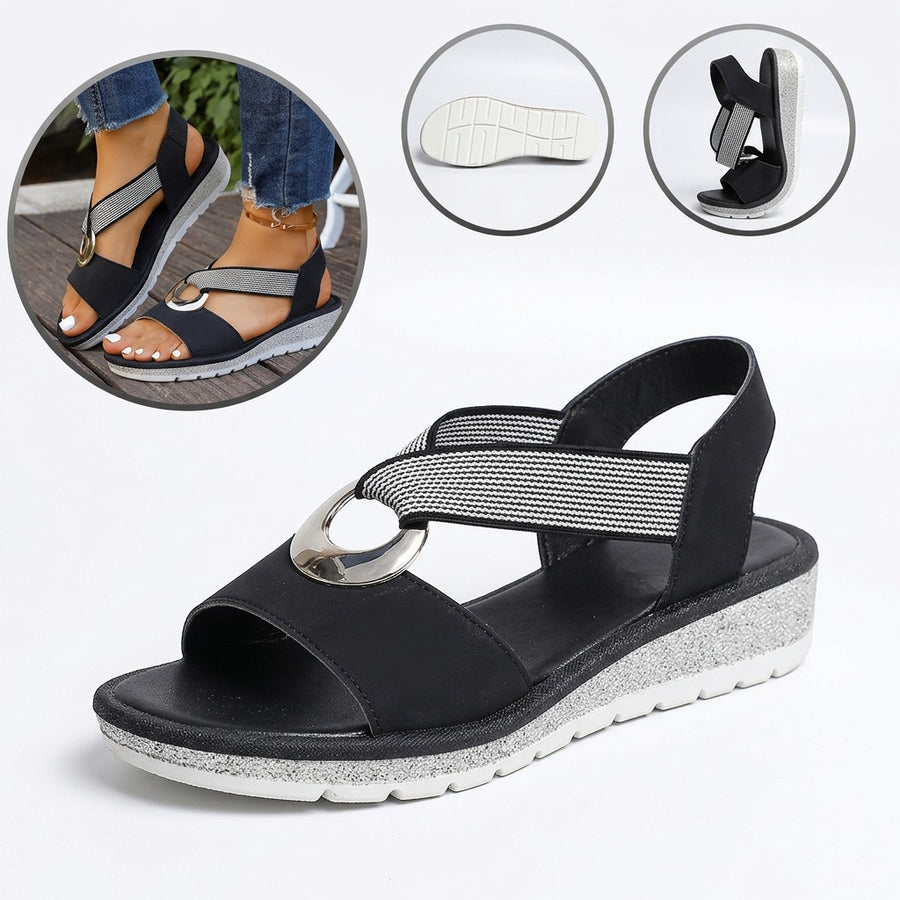 Ergonomické ortopedické sandály – s podporou klenby, která pomáhá zmírnit bolesti nohou, stabilizovat patu a snížit nestabilitu při chůzi