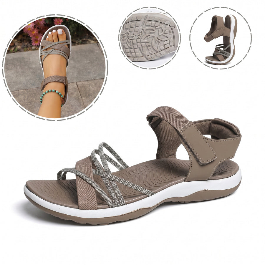 Ergonomické ortopedické sandály – s podporou klenby, která pomáhá zmírnit bolest nohou, stabilizovat patu a snížit nestabilitu při chůzi