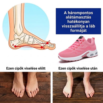 ⏰50% kedvezmény⏰ Ergonomikus kialakítású, ütéselnyelő ortopéd cipő – ✅️ kifejezetten európai nők számára készült, egészséges ortopéd lábbeli.