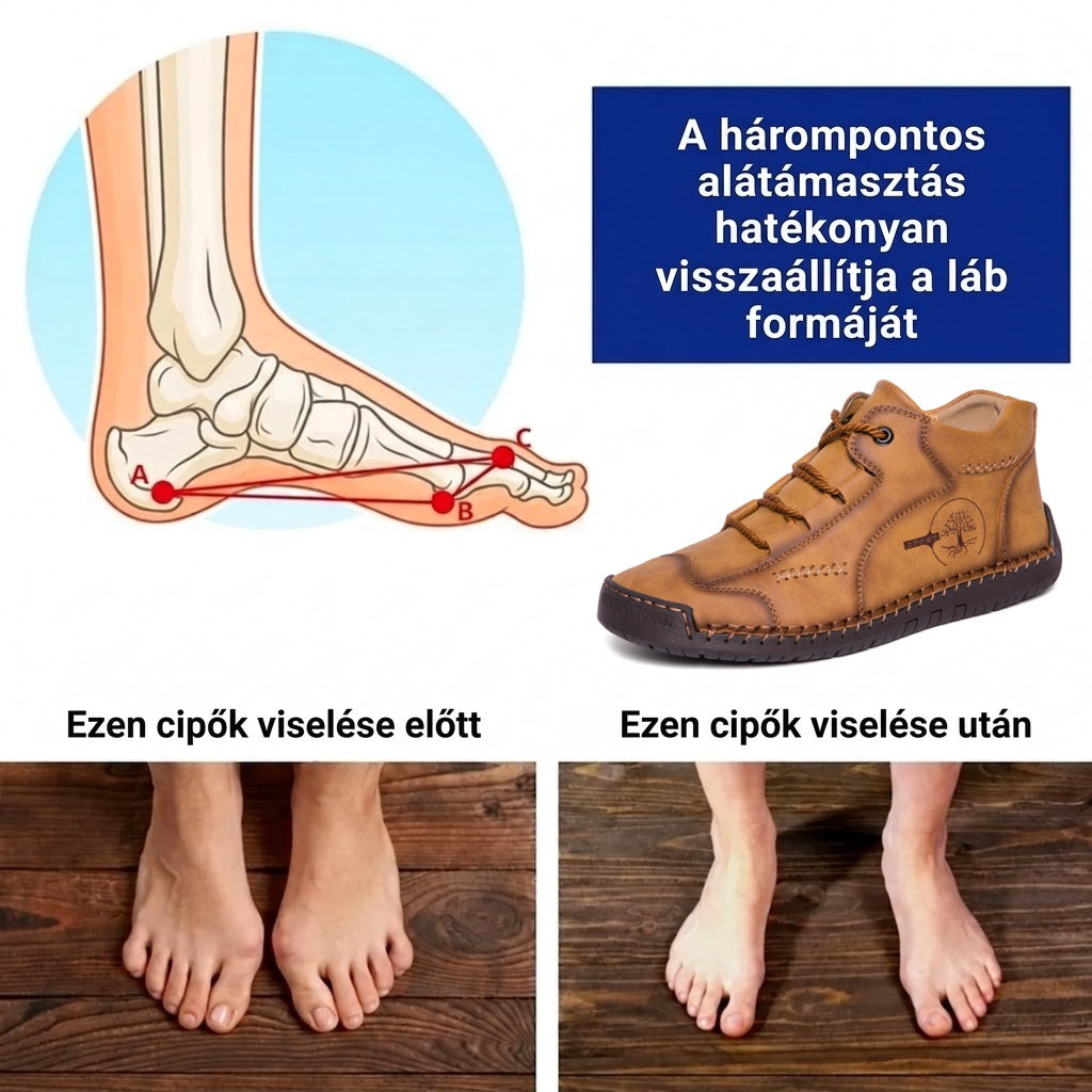 🔥 50% kedvezmény | Prémium borjúbőr cipők: boltozati alátámasztás, vízállóság és csúszásgátló talp – élvezze a tökéletes járási kényelmet!