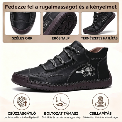 ⏰ Féláras akció 🔥 Prémium borjúbőr cipők — Ortopéd cipők — 👞 Vízálló és csúszásmentes (boltozati alátámasztás a könnyebb járásért)