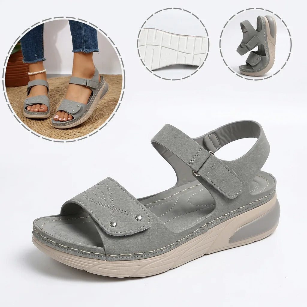 Ergonomické ortopedické sandály – s podporou klenby, která pomáhá zmírnit bolesti nohou, stabilizovat patu a snížit nestabilitu při chůzi