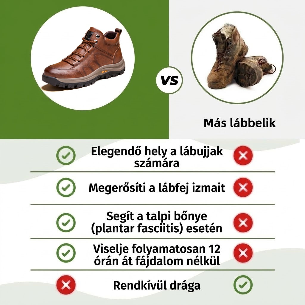 Utolsó nap! Féláras ajánlat! ✅ Lábproblémákkal küzdők számára tervezett ortopéd cipő, amely a hát-, ízületi és lábfájdalom enyhítését szolgálja.