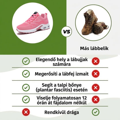 ⏰50% kedvezmény⏰ Ergonomikus kialakítású, ütéselnyelő ortopéd cipő – ✅️ kifejezetten európai nők számára készült, egészséges ortopéd lábbeli.