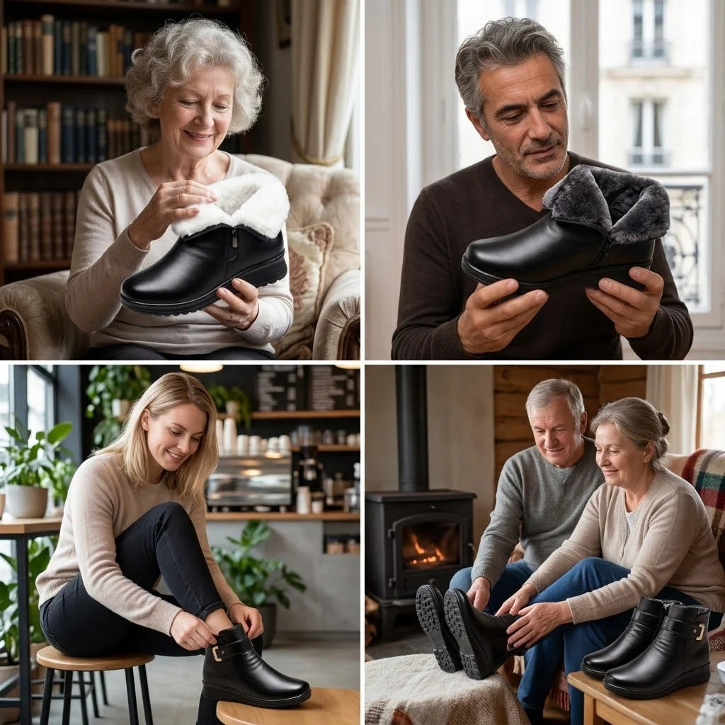 🎉 Ergonomikus, ortopédiai téli lábbeli – Hatékonyan enyhíti a láb-, térd- és hátfájdalmat ✅
