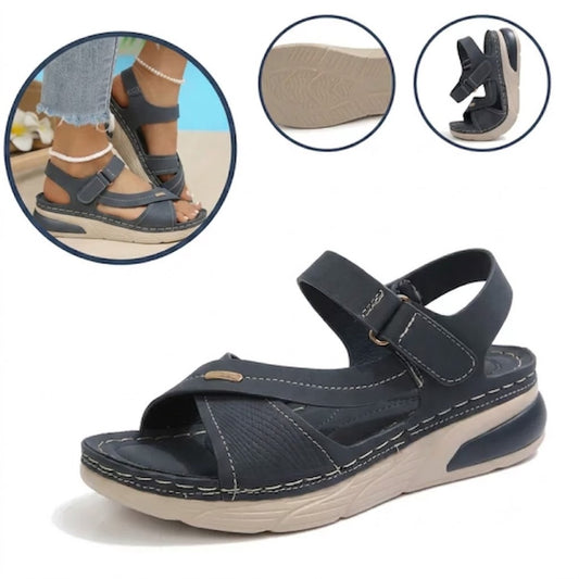 Pohodlné ortopedické sandály – ergonomická podpora klenby, nastavitelná šířka, zkrášlují nohy.