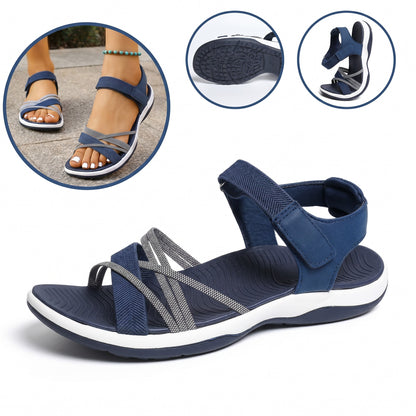 Ergonomické ortopedické sandály – s podporou klenby, která pomáhá zmírnit bolest nohou, stabilizovat patu a snížit nestabilitu při chůzi