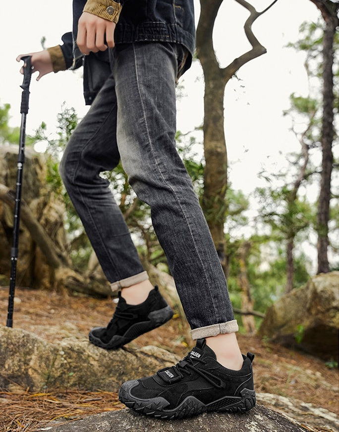 Outdoorové ortopedické turistické boty — s podporou klenby pro pohodlnou chůzi