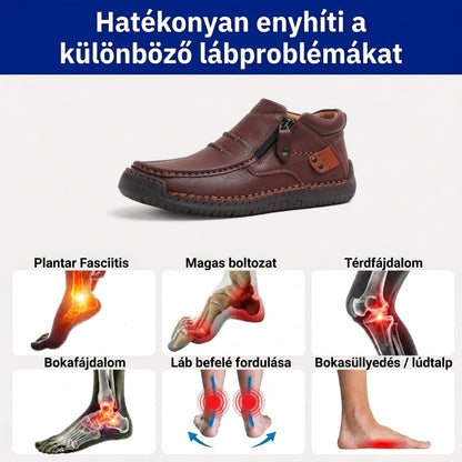 ⏰ Féláras ajánlat – csak ma! 🔥 | Prémium, valódi bőr ortopéd cipők | Boltozati alátámasztás a fájdalom enyhítésére és a járás megkönnyítésére