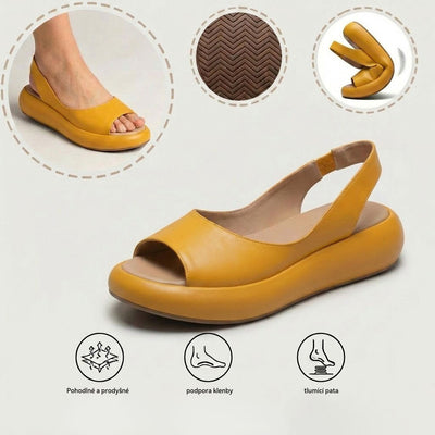 Ergonomické ortopedické sandály – s podporou klenby, která pomáhá zmírnit bolest nohou, stabilizovat patu a snížit nestabilitu při chůzi