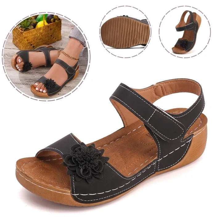 Ergonomické ortopedické sandály – s podporou klenby, která pomáhá zmírnit bolest nohou, stabilizovat patu a snížit nestabilitu při chůzi